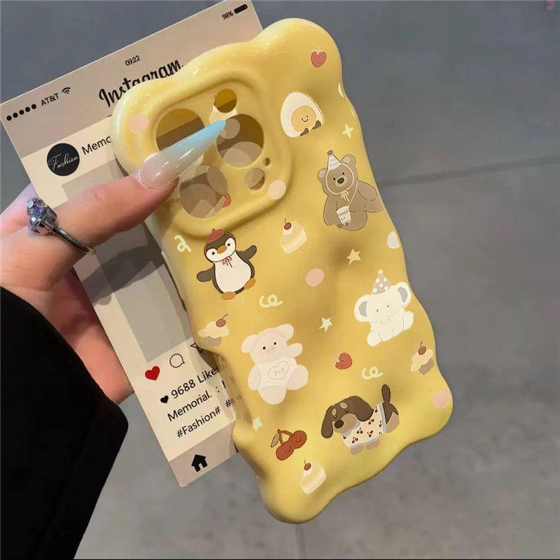 Animal Birthday Party Applicable Apple IPhone17 Mobile Phone Case 16 Wave Cloud 15 Fine Hole 13 Cute 14 Soft