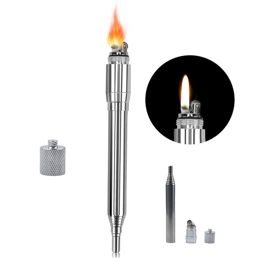 Outdoor Camping Ausrüstung Edelstahl Feuerwerkzeug Blasebalg Teleskopisches Blasrohr Feuerzeug