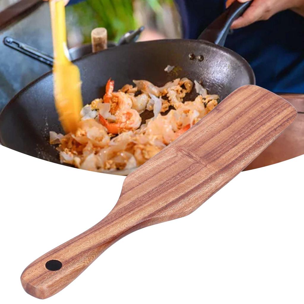 Wooden Frying Spatula Beefsteak Shovel Spurtle Tableware Kitchen Cooking Utensil