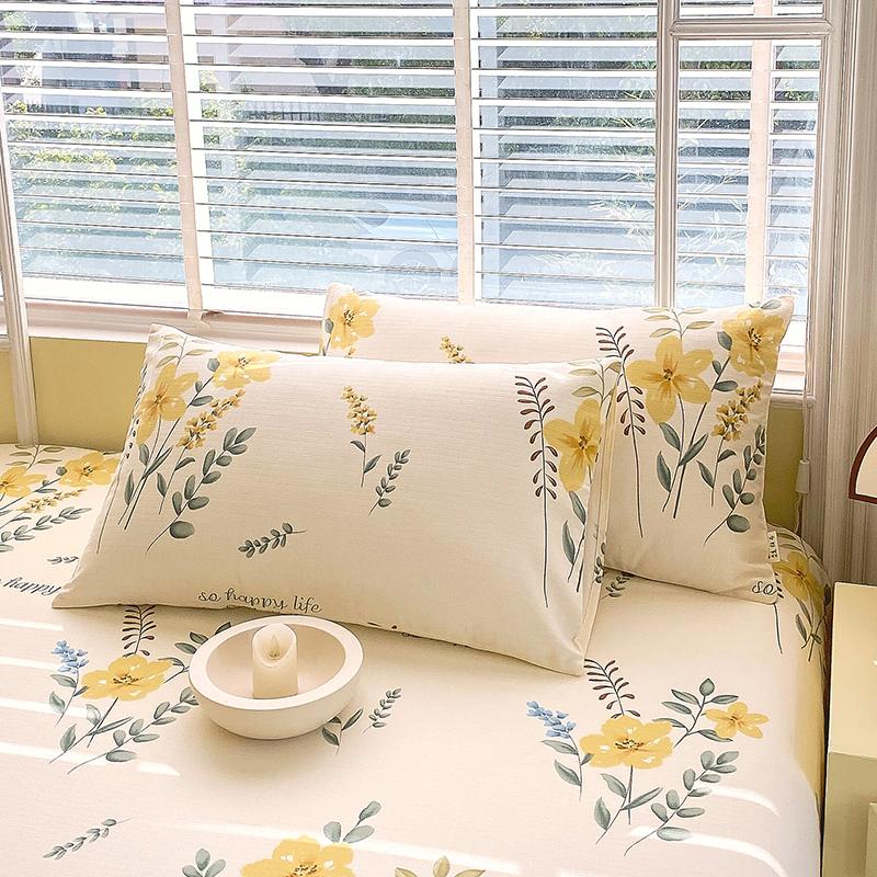 

Cotton Pillowcase 2pcs Flowers Pillow Cover Bedding Decorative Pillow Case PillowCase Cover Nordic Sling cushion covers 48x74cm 2pcs