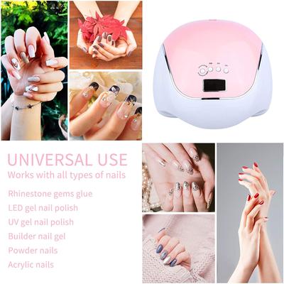 UV Nail Dryer Lamp 120W UV Nail Gel Lamp 4 Timer 10s / 30s / 60s / 99s LCD Smar