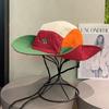 Adjustable Contrasting Color Bucket Hats Quick Drying Sun Protection Fishing Caps  Holiday
