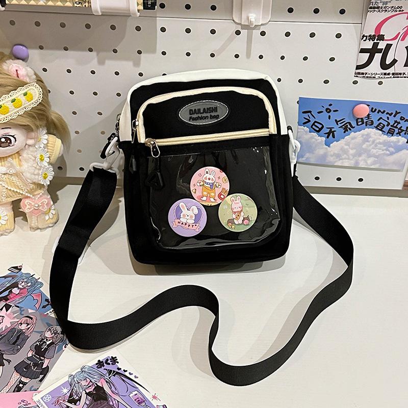 A Sweet and Color-blocking Crossbody Bag with A Single Shoulder