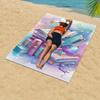1Pc Vintage Fairy Tale Book Print Soft Skin-Friendly Portable Swimming Hot Spring Beach Towel