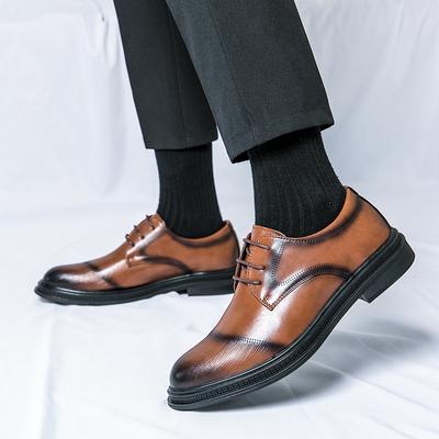 New Business and Leisure Men's Leather Shoes Casual Shoes Business Work Office Lace-up Wedding Party Office Shoes For Men Size45