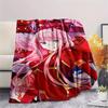 1PC DARLING In the FRANXX Zero Two Print Flannel Blanket, High Quality All Seasons, Home Decor, Warmth and Comfort, Perfect for Christmas Gifts