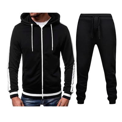 Men's Winter Sports Casual Fitness Suit With Dots Hoodie Sweatshirt And Pants