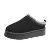 Women's shoes snow boots women's winter new fashion integrated bag head slippers muffin thick-soled fluffy cotton shoes women