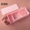 Craft Sieve Plate for Clay Tools Kit, Powder Storage Box with Brush Container, Plastic Bin Organizer, Air Dry Accessory DIY Pottery Handmade