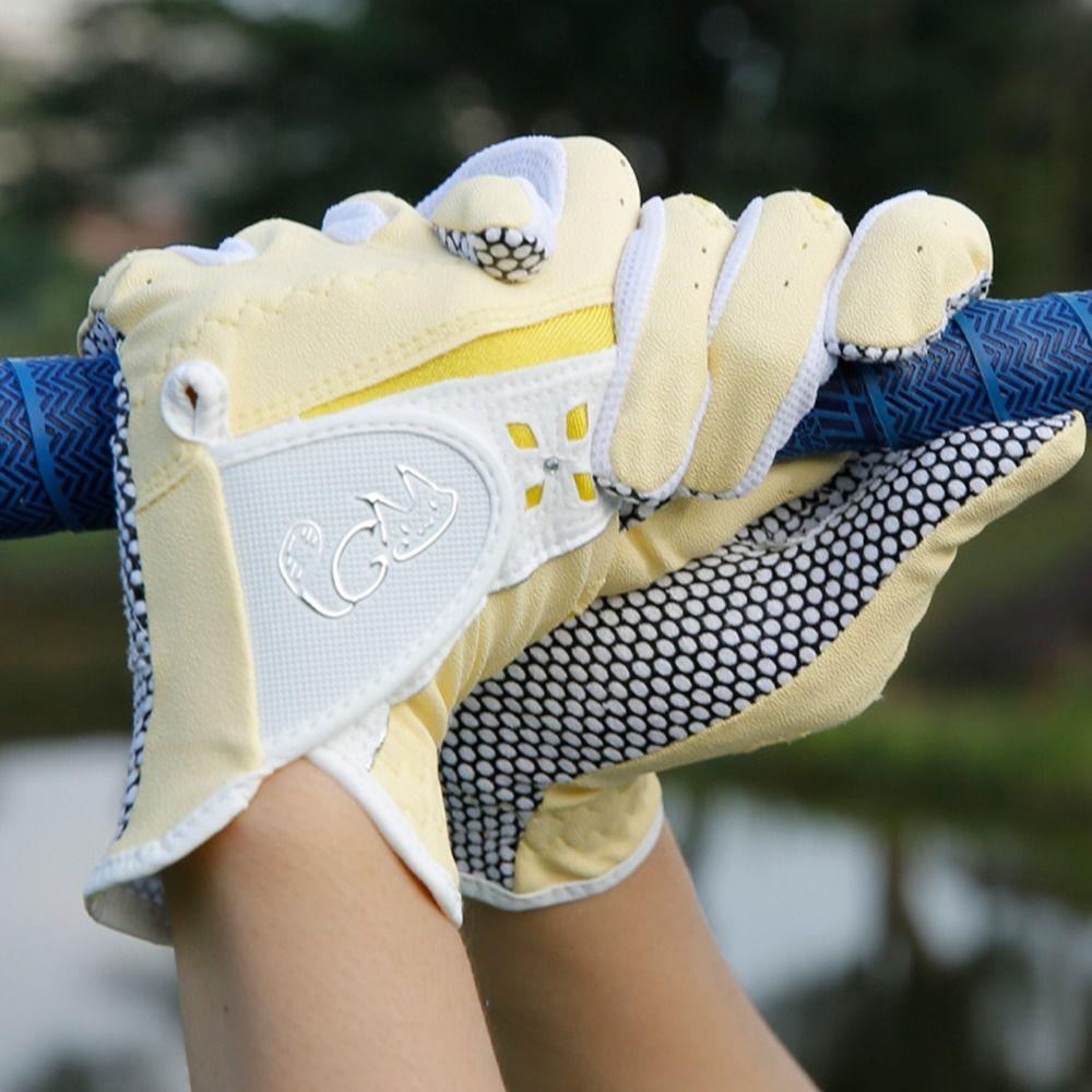 Breathable Women's Golf Gloves Wear Resistant Full Finger Golf Gloves  Golf Training
