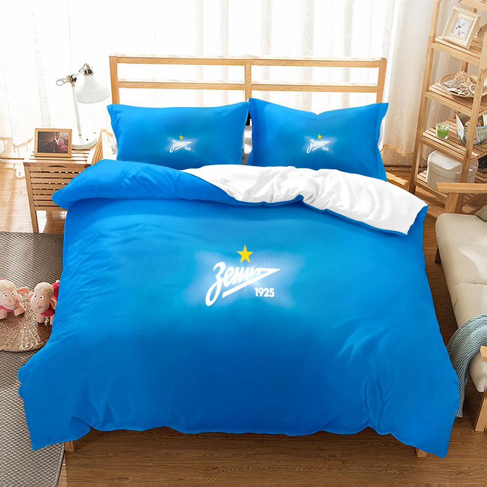Football Art Football Bedding Set King Queen Double Full Twin Single Size Saint Petersburg Zenit Fc Bed Linen Set