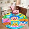 Plim Plim Print Round Rug, Washable Floor Carpet, For Entryway Dorm Laundry Room Office Study, Home Decor Birthday Christmas Gift