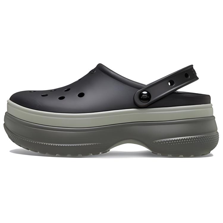 Crocs Fashion Comfortable and Fashionable Hole Shoes Unisex Black