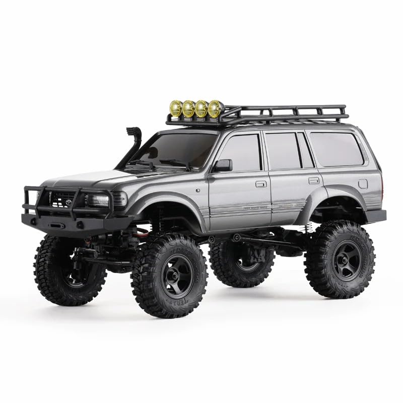 FMS 1:18 Scale Toyota Land Cruiser LC80 RTR Set, Land Cruiser 80 RC Crawler, 4WD Four-Wheel Drive Off-Road Car, Variable Speed, 2.4G Radio Control