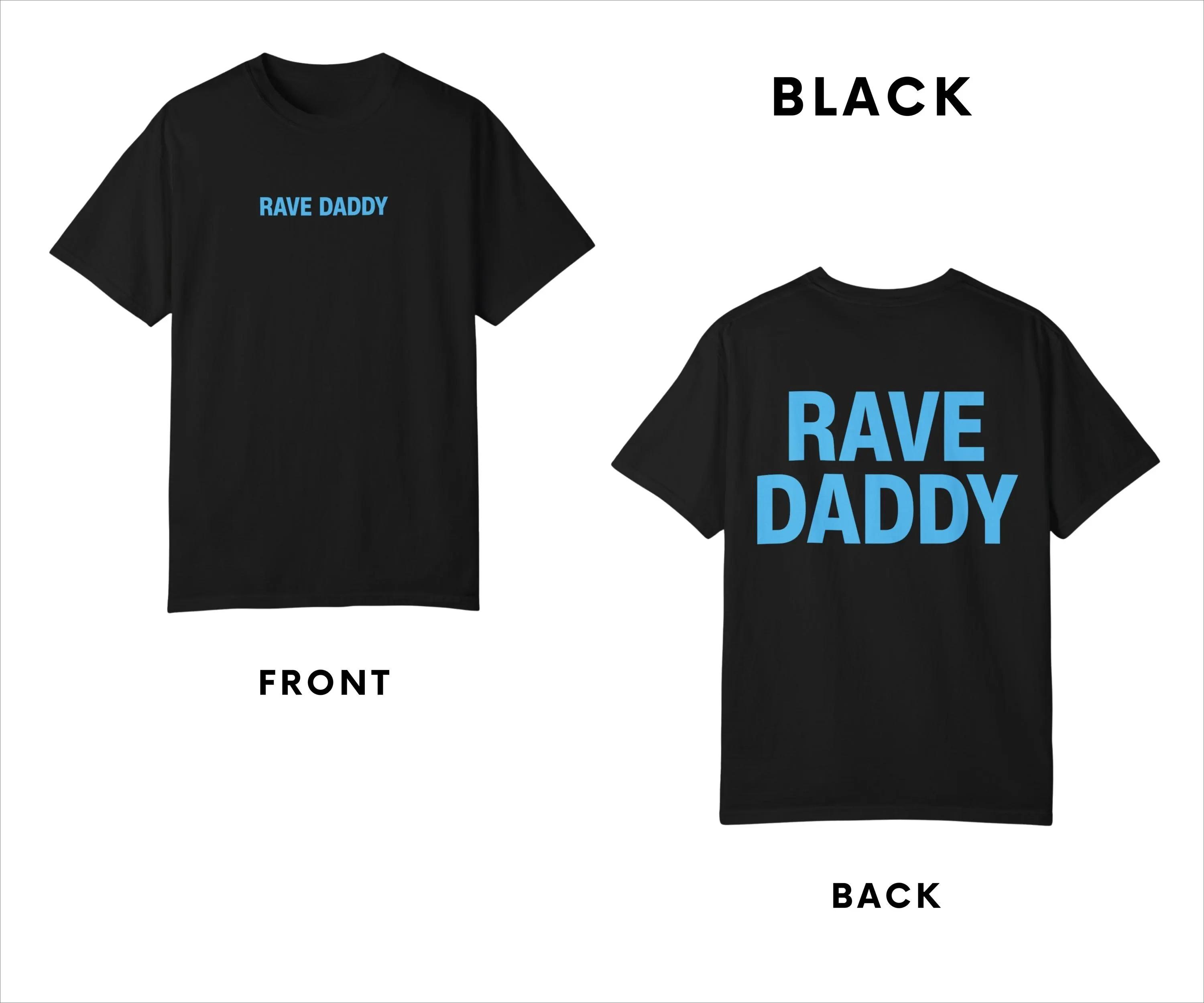 Rave Daddy Art Street Fashion Casual TShirt Mens and Womens Luxury Brand Top M