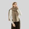 New Thousand Birds Grid Scarf Women's Winter Day Versatile Hemming Grid Scarf Thickened Warm Scarf
