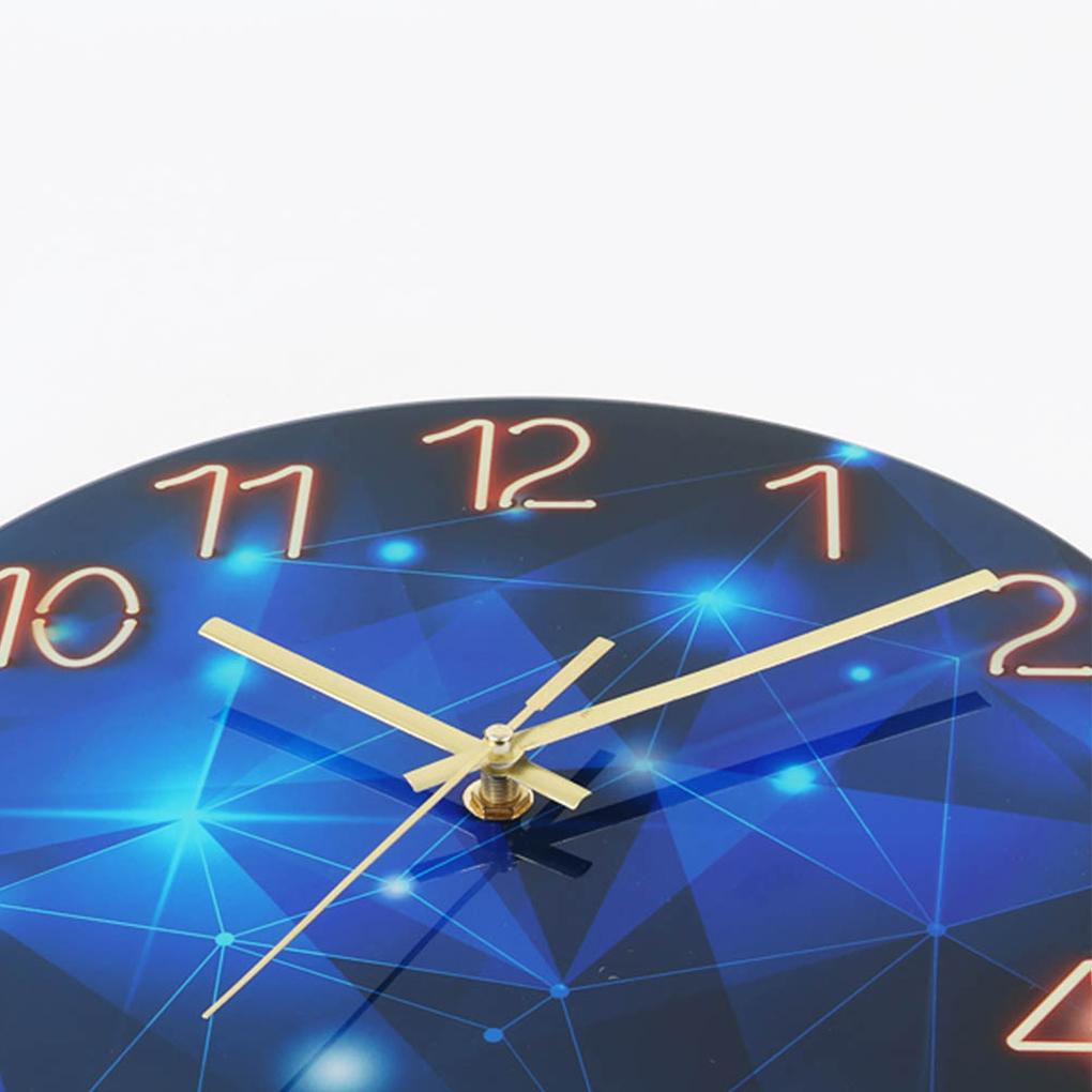 Glass Wall Clock Unique Style Beautiful And Durable Silent Electronic Table Clock Digital Clock Desk