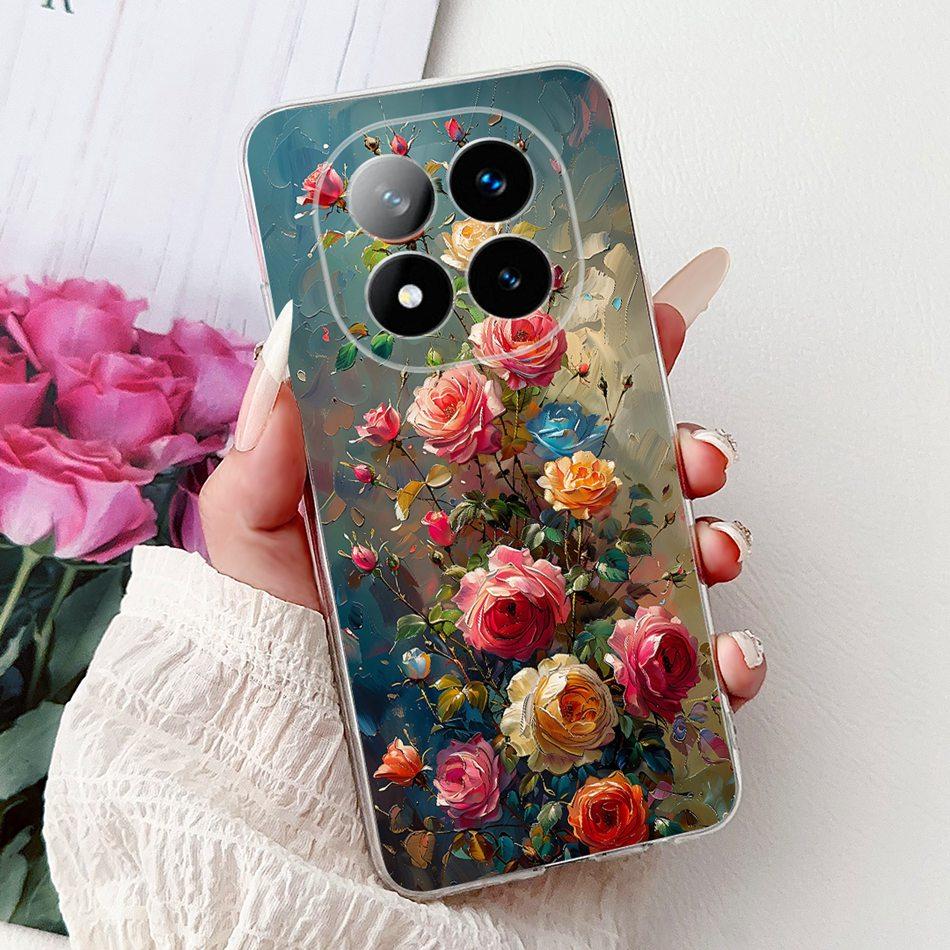 For Xiaomi Redmi Note 14 Pro+ Elegant Floral Butterfly Phone Case For Redmi Note14 Pro Plus 5G Soft Silicone TPU Cases