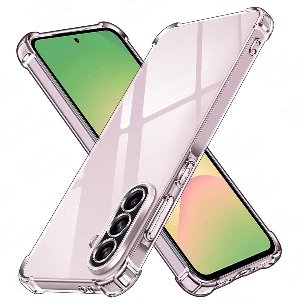 

Чехол для Samsung Galaxy A56 Анти-желтый Прозрачный Мягкая задняя крышка Ударопрочный Чехол Samsung A36 A26 A16 5G A06 4G Прозрачный Fundas Бампер For Samsung A26 5G прозрачный