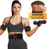 Abs pás Břišní trenažér EMS Svalová stimulace Elektrický posilovač Tónovací pásy pro cvičení paží Fitness Vybavení pro domácí posilovnu