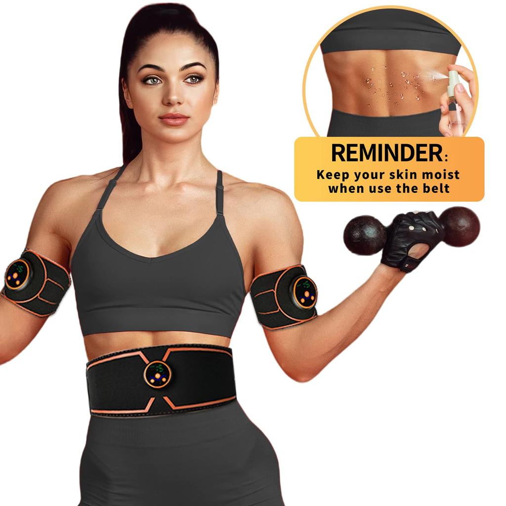 Abs pás Břišní trenažér EMS Svalová stimulace Elektrický posilovač Tónovací pásy pro cvičení paží Fitness Vybavení pro domácí posilovnu