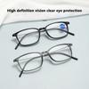 New Metal Leg Ultra Thin Anti Blue Square Frame Reading Glasses Eyeglasses Computer Optical For Men And Women