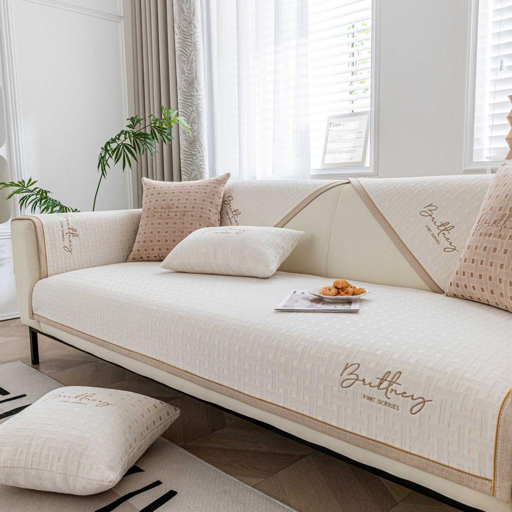 Chenille Sofa Cushion Four Seasons Universal Simple Modern Non-Slip Cushion Leather Sofa Cover Armrest Cover Towel