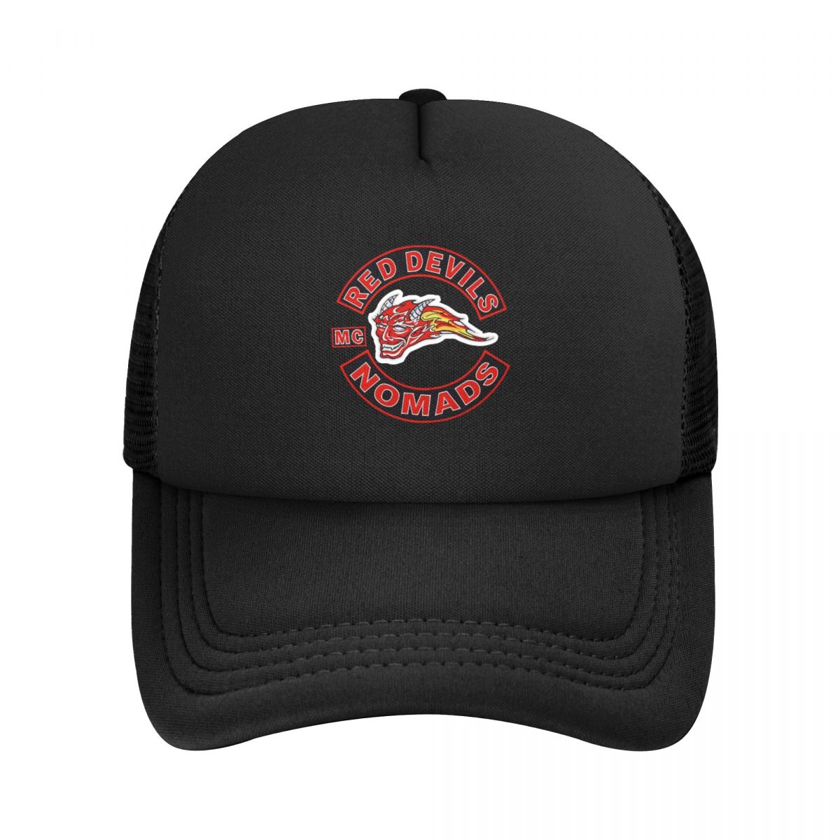 Бейсболка Red Devils для женщин унисекс, объемные шляпы дальнобойщика Snapback, регулируемые шляпы унисекс с сеткой на спине для рыбалки Adjustable