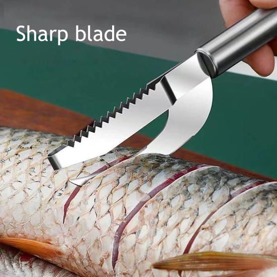 Stainless Steel Fish Scale Remover Multi-functional Manual Fish Belly Opener Descaler Descaling Removal Tools Kitchen Gadgets