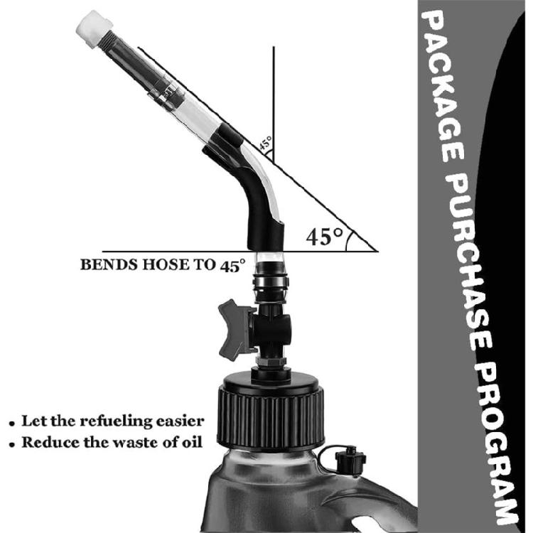 Versatile Fuels Dispensing Hose with Valves Leakage Proof Fuels Hose Refueling Hose set with Valves for Quick Shutoff