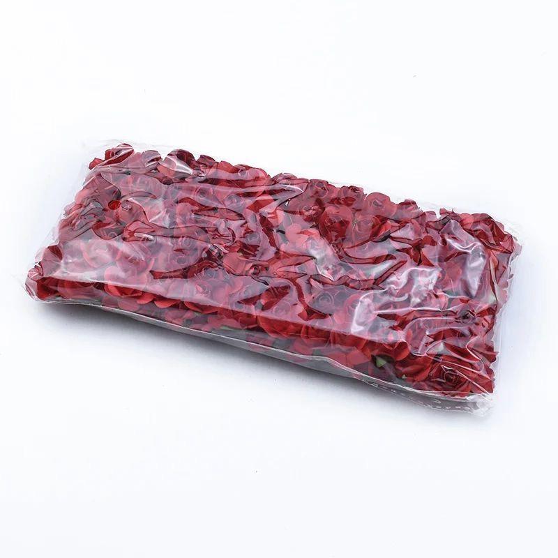 144pcs Artificial Paper Flower Simulation Rose Outdoor UV Protection Festival Christmas Garden Wreath Wedding Home Diy Candy Box