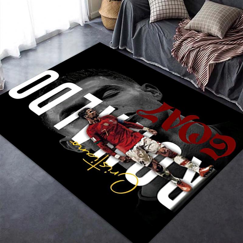 2025 Nieuw C Ronaldo Tapijt Vloerkleed voor Woonkamer Slaapkamer Huis Bank Decoratie, Kinderen spelen Antislip Vloermat25