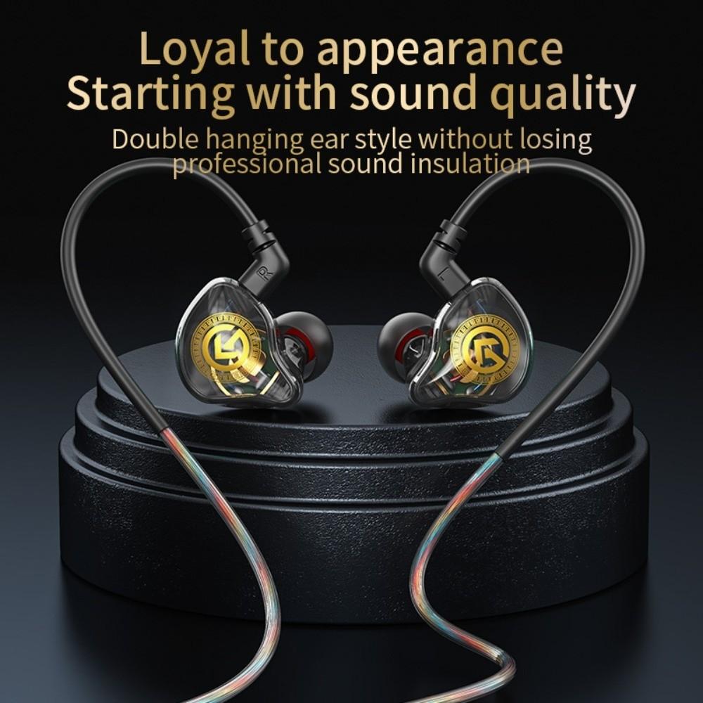 3.5mm Wired Headset Elbow Earpiece Headset Sport Earphones Wired Earphone Sport