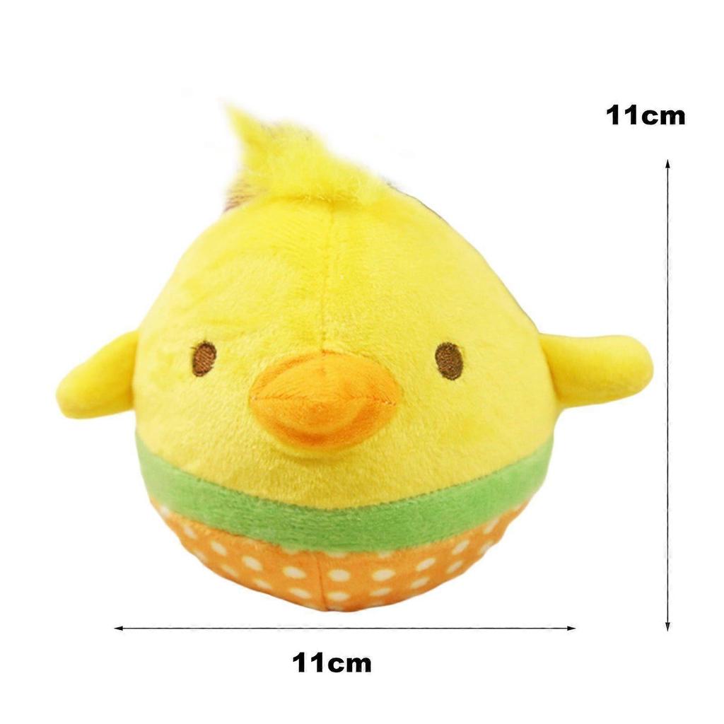 Squeaky Dog Toys Puppy Squeaker Ball Plush Easy-cleaning Soft Comfortable Dog Chewing Squeaker Ball for Kennel less