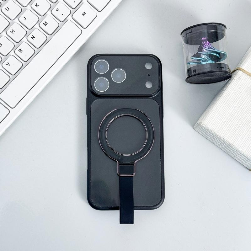 

Matte Magnetic For Magsafe Case For iPhone 17 16 15 14 13 12 11 Pro Max 14 15 16 Plus Air Shockproof Stand Cover with Lanyard iPhone 11