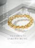 Gold Citrine Power November [Kyojudo] Bracelet, Stone, AAA, Fortune-Bringing, Citrine, Birthstone, (10mm, 16cm)