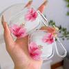 Transparent flower pattern headphone cover for AirPods Pro2/Pro3/Pro anti drop headphone cover for AirPods4/3/1/2shock-absorbing
