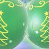 24 Inch Light Up Inflatable Christmas Ball Ornaments PVC Christmas Inflatable Ball Outdoor Xmas Tree Decorated Balls Party Props