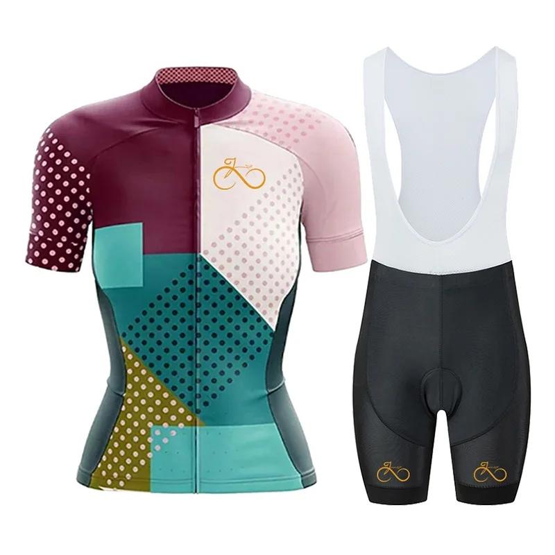 Women's Cycling Clothing Set, Mountain Bike Pro Team Jersey, Summer, 2026 summer breathable cycling suit set
