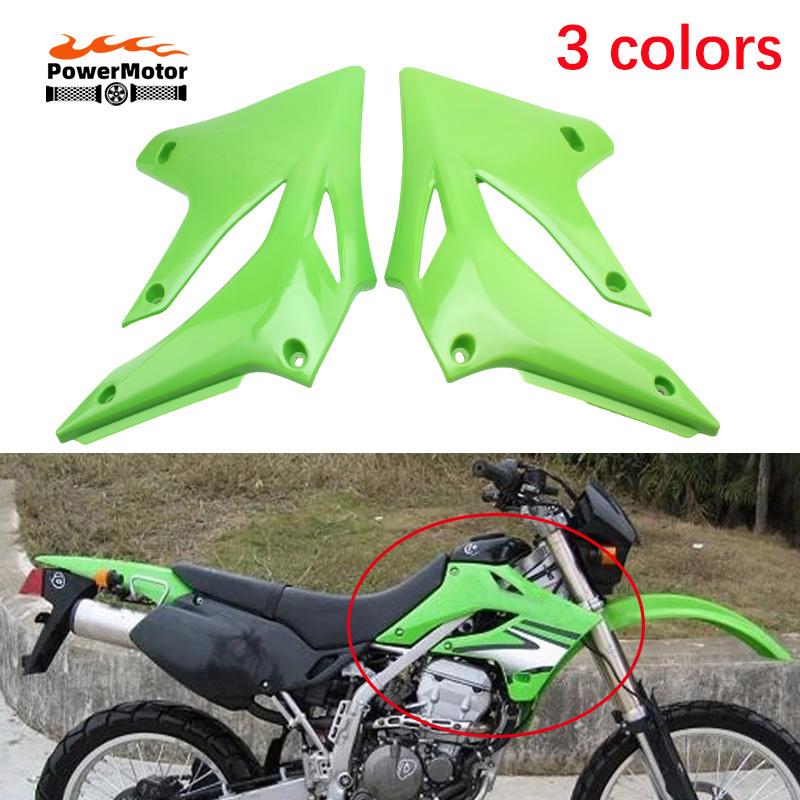 

Передняя боковая крышка топливного бака для мотоцикла Kawasaki KLX250, пластина для корпуса, защитный обтекатель, 1 пара аксессуаров для велосипеда-грязевика чёрный