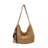 Cotton Rope Tote Bag With Hollow Splicing For Casual Day Use