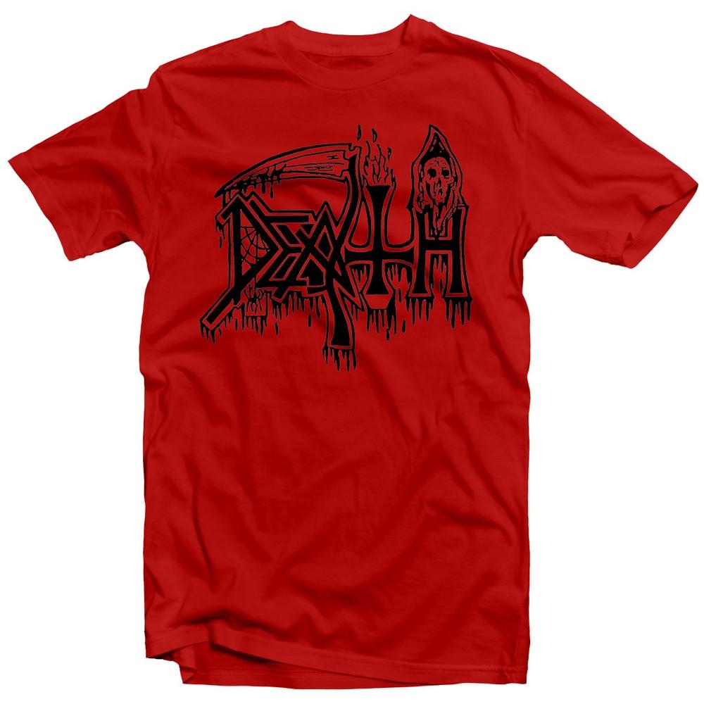 

DEATH Classic Logo (Black on Red) T-Shirt NEW! Relapse Records TS4213 Unisex T-Shirt M