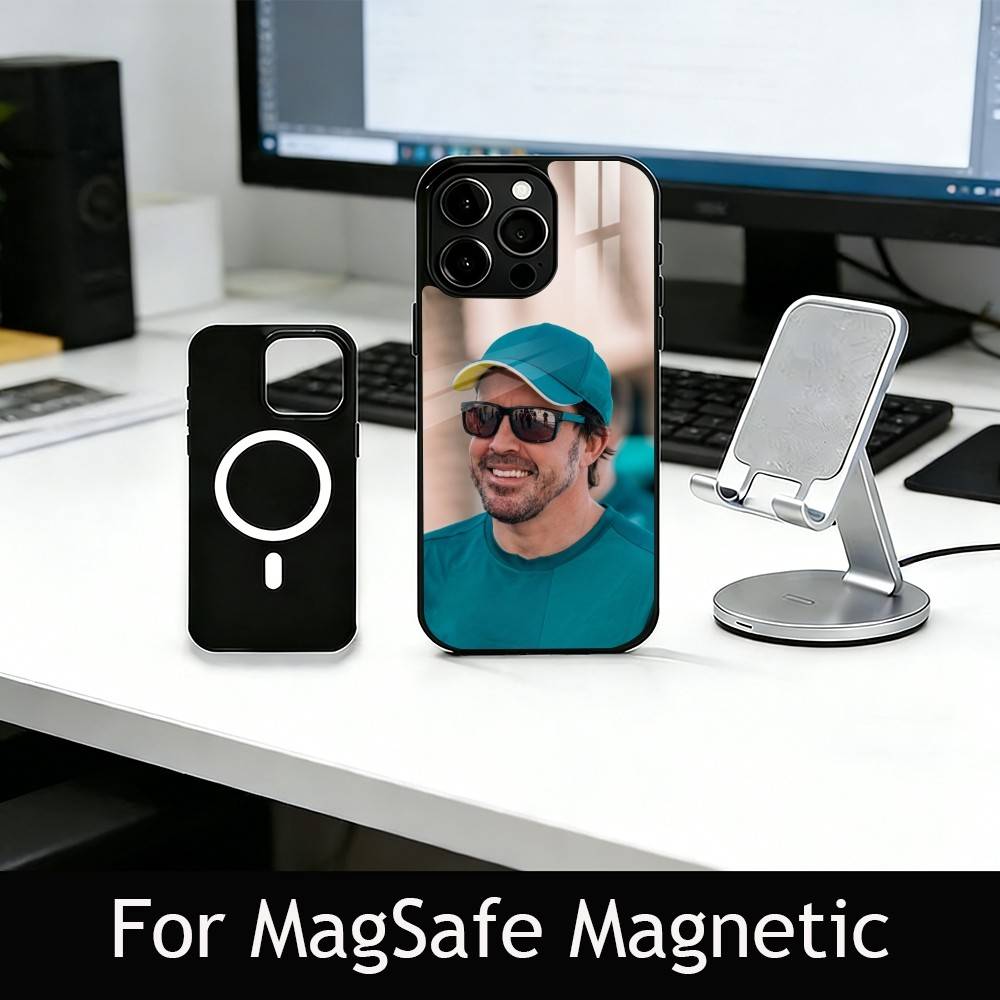 14 D-Driver F-Fernando A-Alonso Phone Case For iPhone17,16,15,14,13,12,11 Plus,Pro Magnetic with Magsafe Wireless Charging