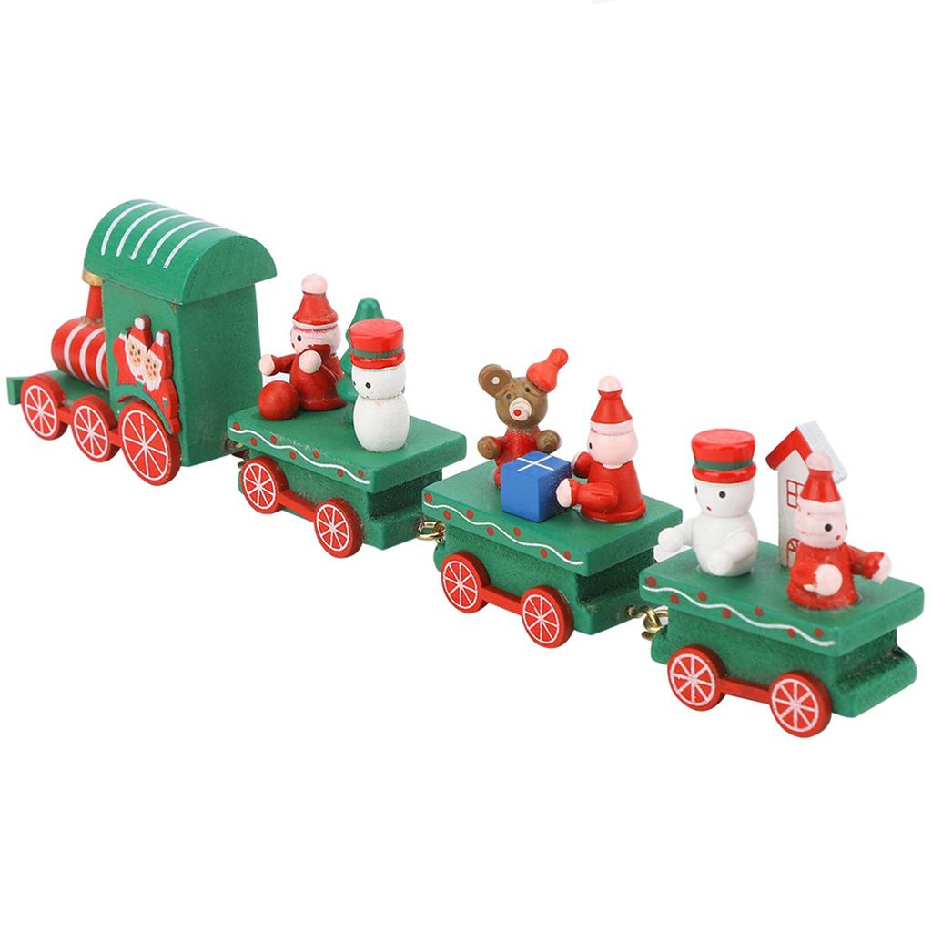 Cute Christmas   Rail Car Compartment Toy Christmas Decoration Ornament Children Gift Red