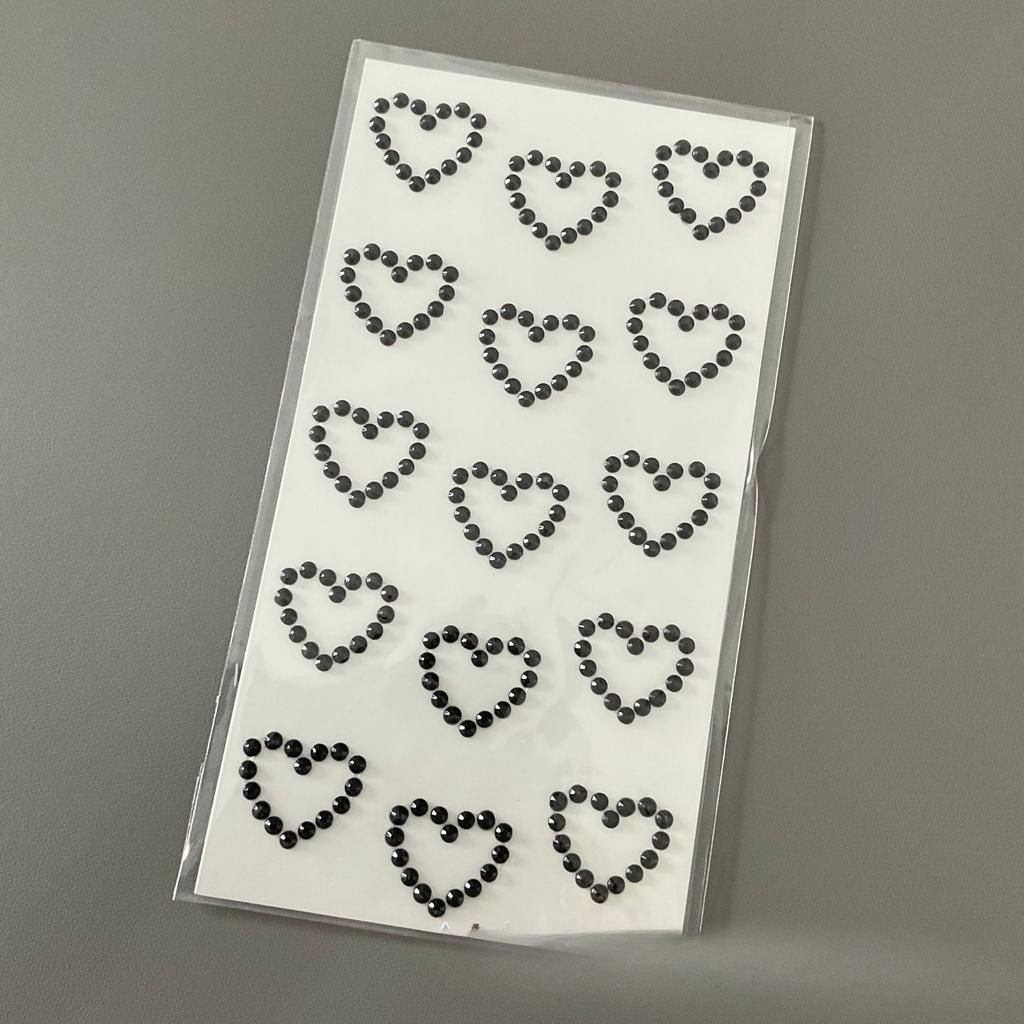 3D Stereo Strass Scrapbook Journal Aufkleber Glänzendes Herz DIY Dekor Aufkleber für Mädchen Koreanische Mode Aufkleber Studentenbedarf