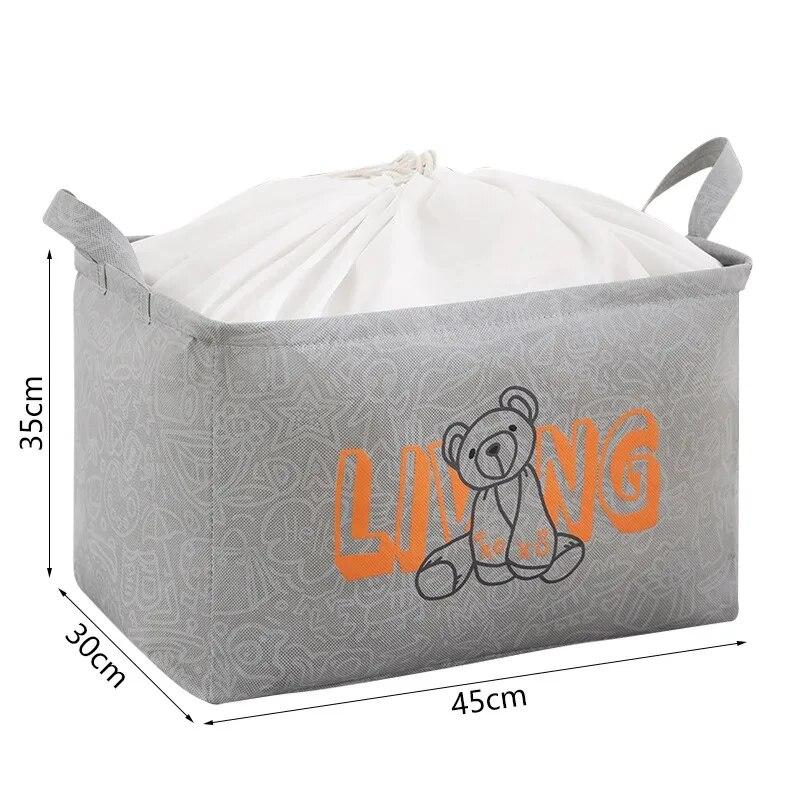 

Большая тканевая коробка для хранения одежды, органайзер для брюк, футболок, джинсов, ящик для бюстгальтеров, система организации одежды 35X25X20CMSimplicity серый