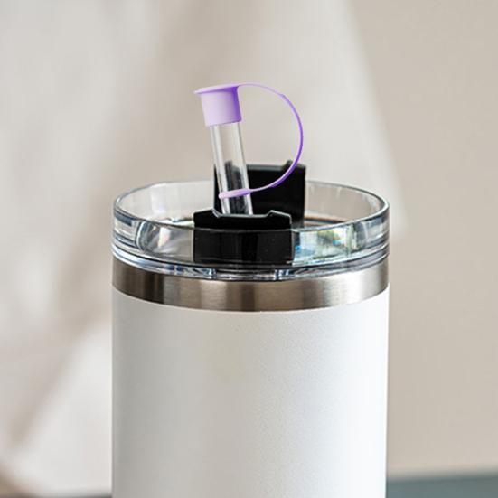 4Pcs Silicone Straw Cover Set for 20oz 30oz 40oz Tumblers Easy To Clean Cute Durable Straw Topper Hats