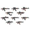 Non-Toxic City Police Russia Commando Fsb Special Forces Figures Building Blocks Green Camouflage Shield Army Soldier Military Weapon Toys
