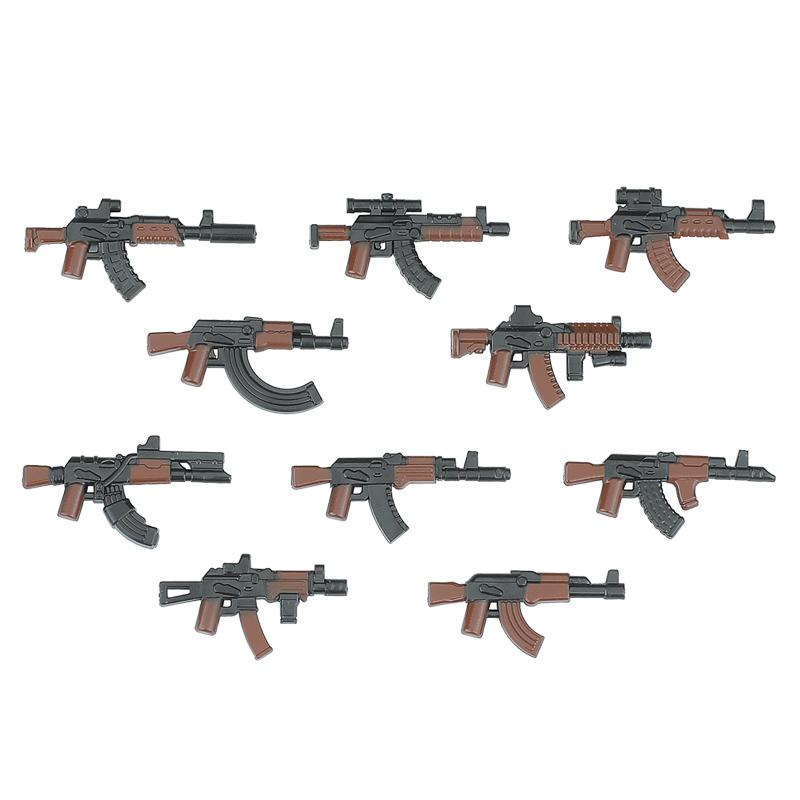 Non-Toxic City Police Russia Commando Fsb Special Forces Figures Building Blocks Green Camouflage Shield Army Soldier Military Weapon Toys