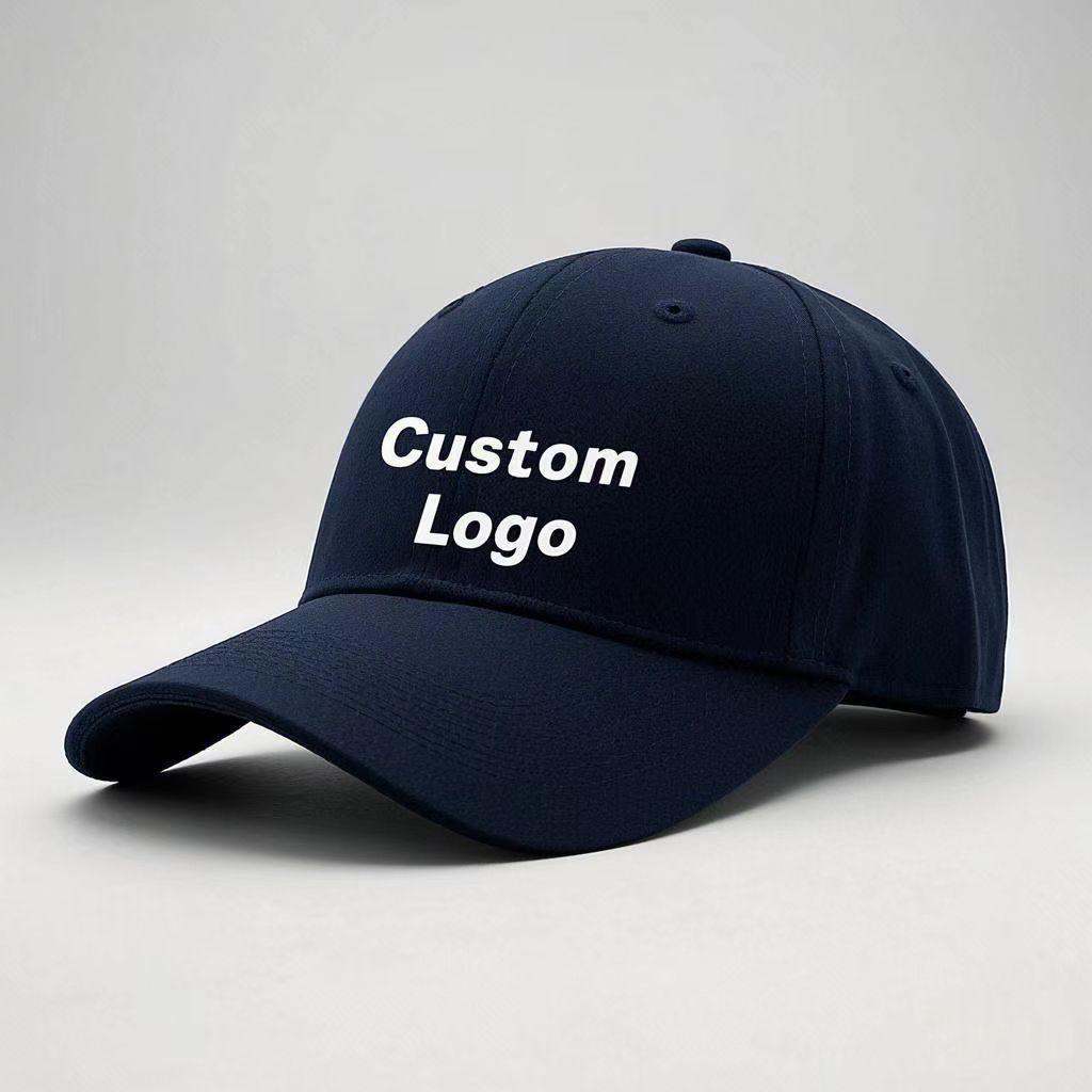 High Quality 100% Polyester 6 Panels Sports Baseball Cap Custom Solid Color Blank Hat With Dobby Checked Pattern for Golf чёрный